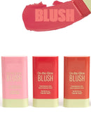 Blush em Bastão 3 em 1 – Para Bochechas, Olhos e Lábios - Cores Incríveis - FRETE GRÁTIS